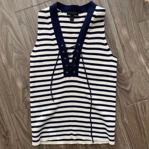 J. Crew tie up tank top